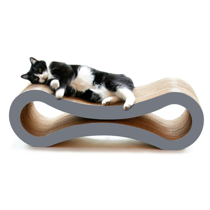 Modern Pets Cat Scratcher Infinity Lounge Storm Grey Furniture & Scratchers