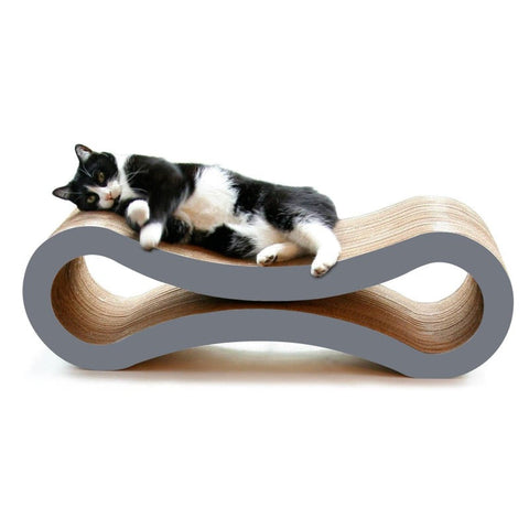 Modern Pets Cat Scratcher Infinity Lounge Storm Grey Furniture & Scratchers