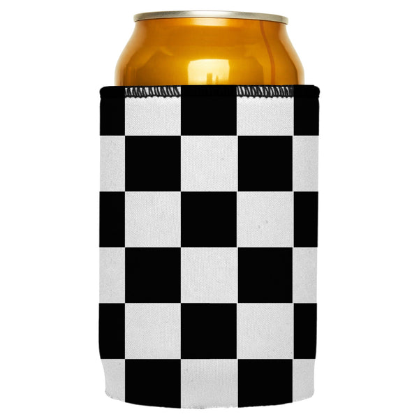 Large Checkerboard Stubby Cooler Ice Chests & Coolers