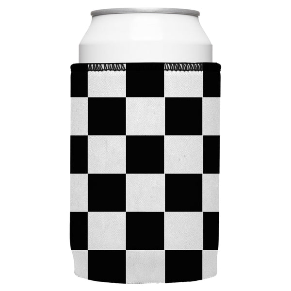 Large Checkerboard Stubby Cooler Ice Chests & Coolers