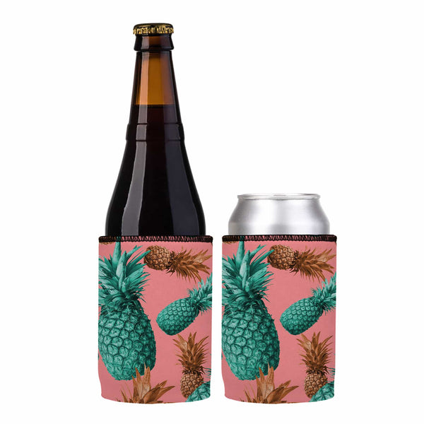 Mmm Pineapples Yummy Stubby Cooler 2 Pack Ice Chests & Coolers