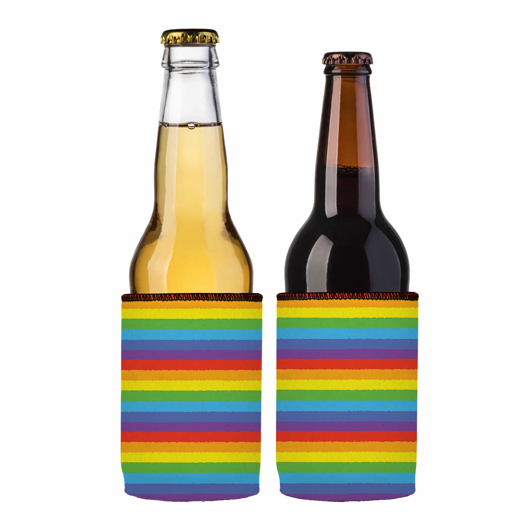 Lgbtq Pride Flag Stubby Cooler 2 Pack Ice Chests & Coolers
