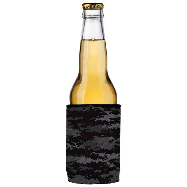 Digital Pixel Black Camo Stubby Cooler 2 Pack Ice Chests & Coolers