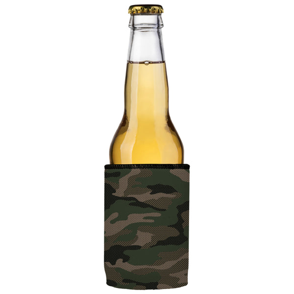 Green Camo Dot Pattern Stubby Cooler 2 Pack Ice Chests & Coolers