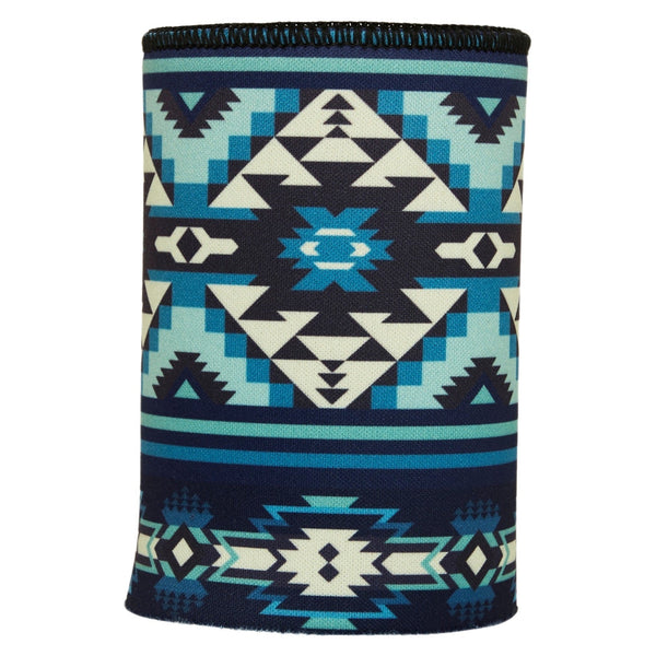 Blue Navajo Rug Stubby Cooler Ice Chests & Coolers