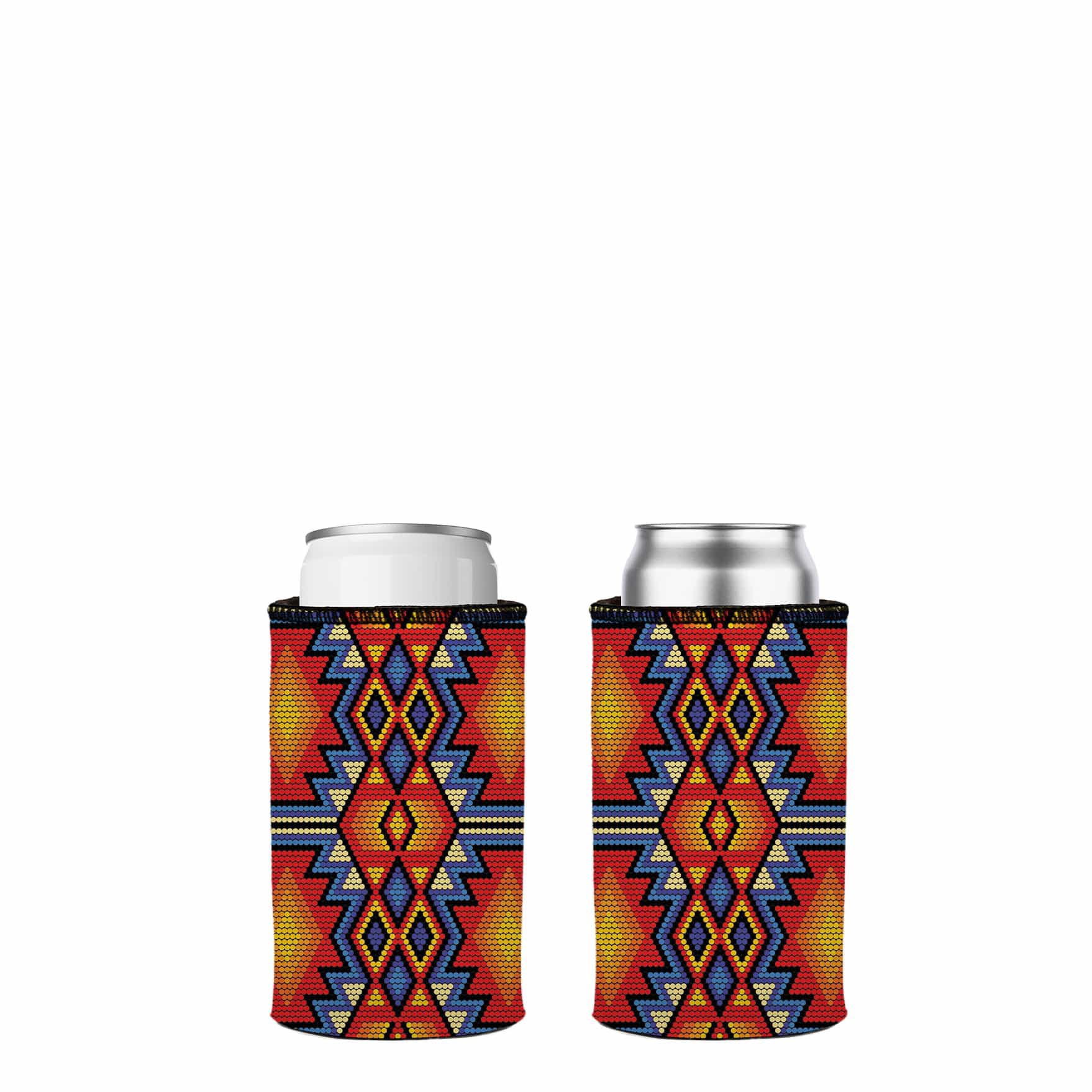 Huichol Beading Stubby Cooler 2 Pack Ice Chests & Coolers