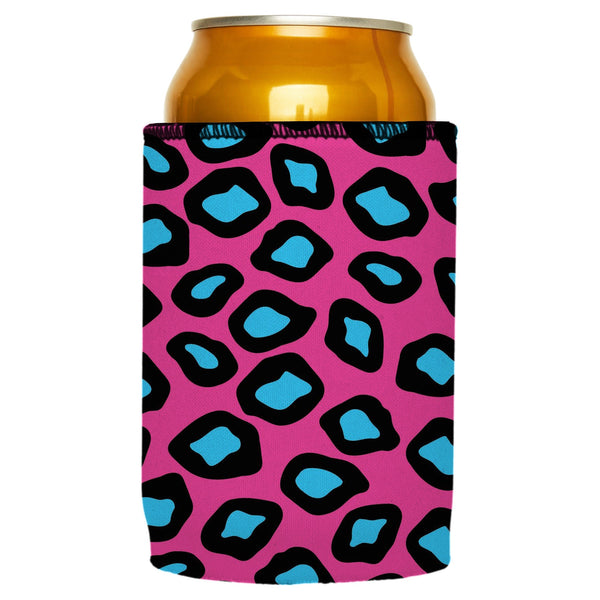 Pink Leopard Print Stubby Cooler Ice Chests & Coolers
