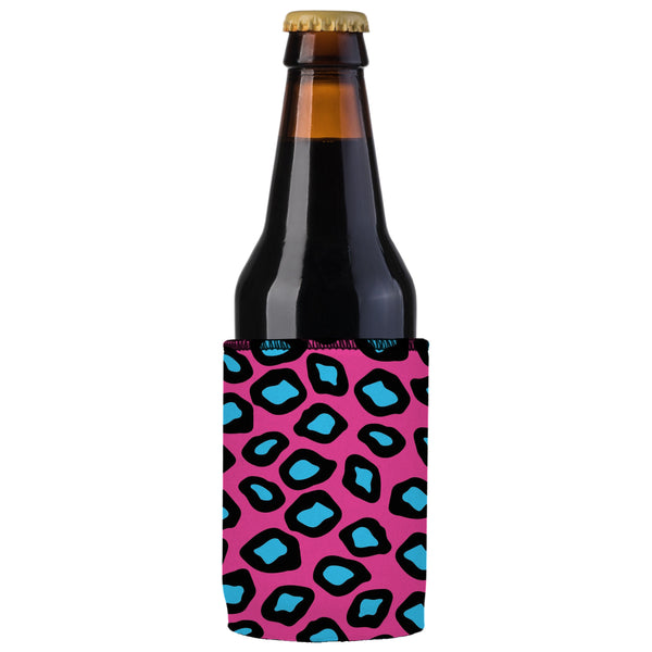 Pink Leopard Print Stubby Cooler Ice Chests & Coolers