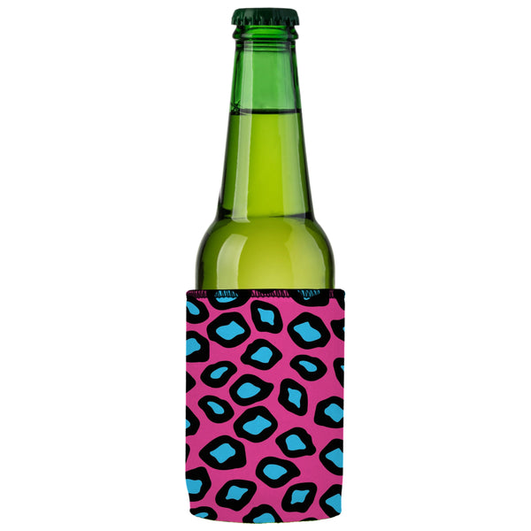Pink Leopard Print Stubby Cooler Ice Chests & Coolers
