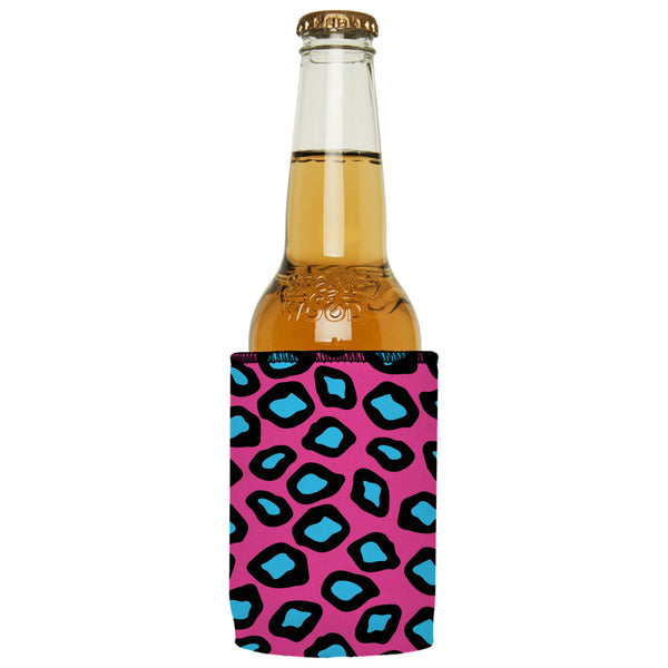 Pink Leopard Print Stubby Cooler Ice Chests & Coolers