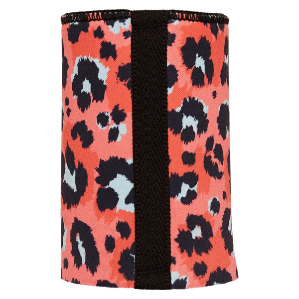 Coral Leopard Print Stubby Cooler Ice Chests & Coolers