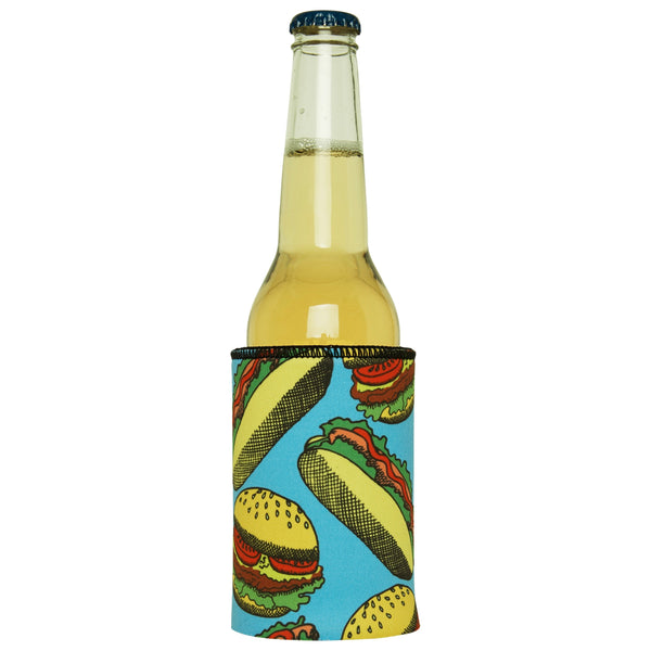 Hamburgers & Sandwiches Stubby Cooler Ice Chests & Coolers