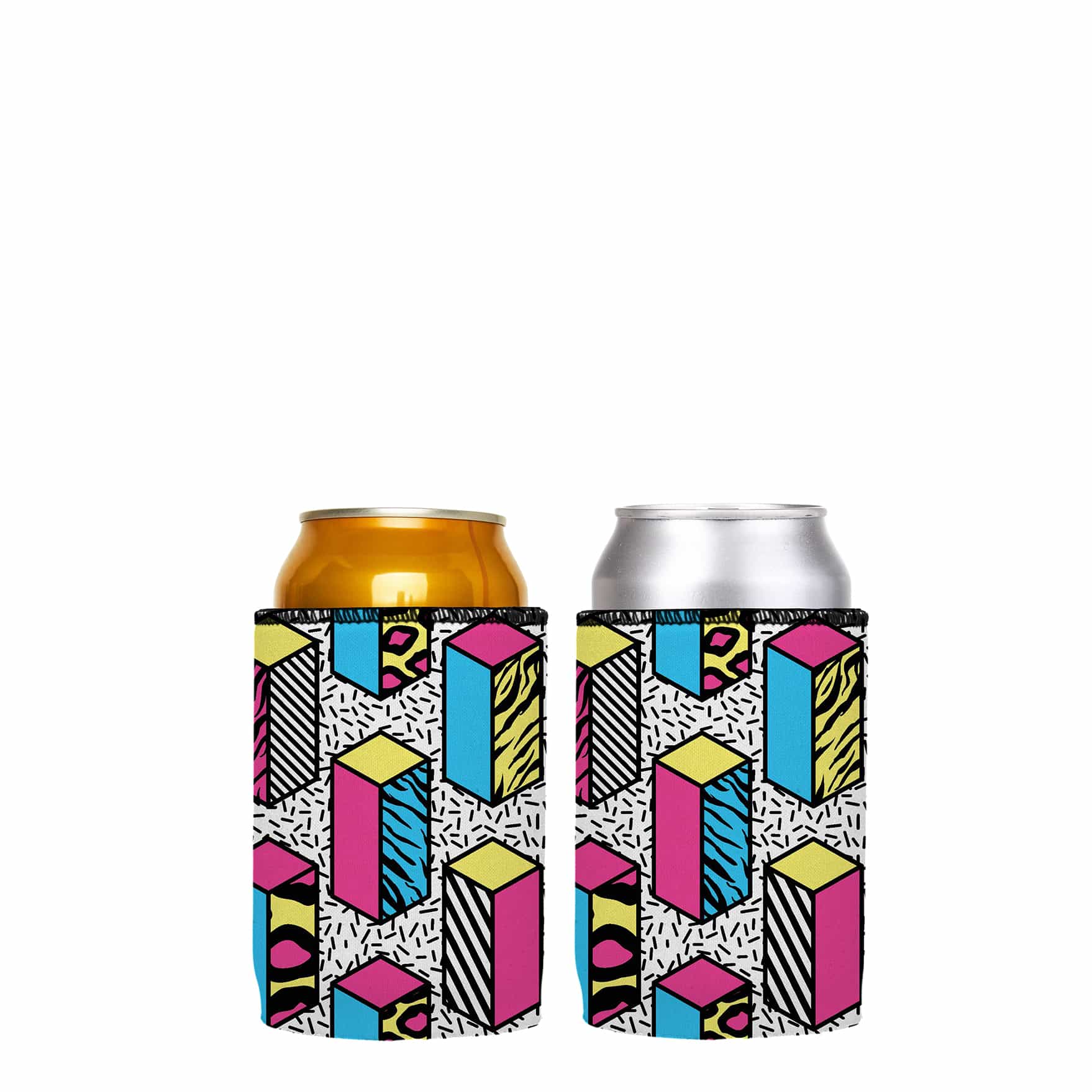 80S Allover Stubby Cooler 2 Pack Ice Chests & Coolers