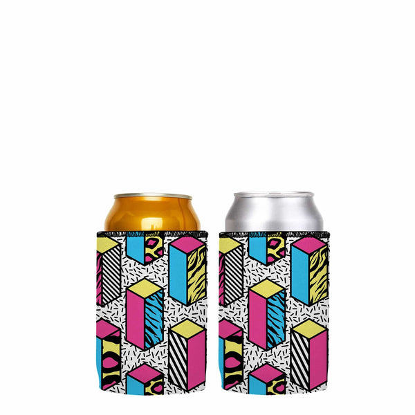 80S Allover Stubby Cooler 2 Pack Ice Chests & Coolers