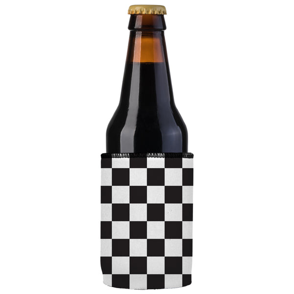 Small Checkerboard Stubby Cooler 2 Pack Ice Chests & Coolers