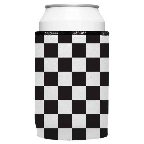 Small Checkerboard Stubby Cooler 2 Pack Ice Chests & Coolers