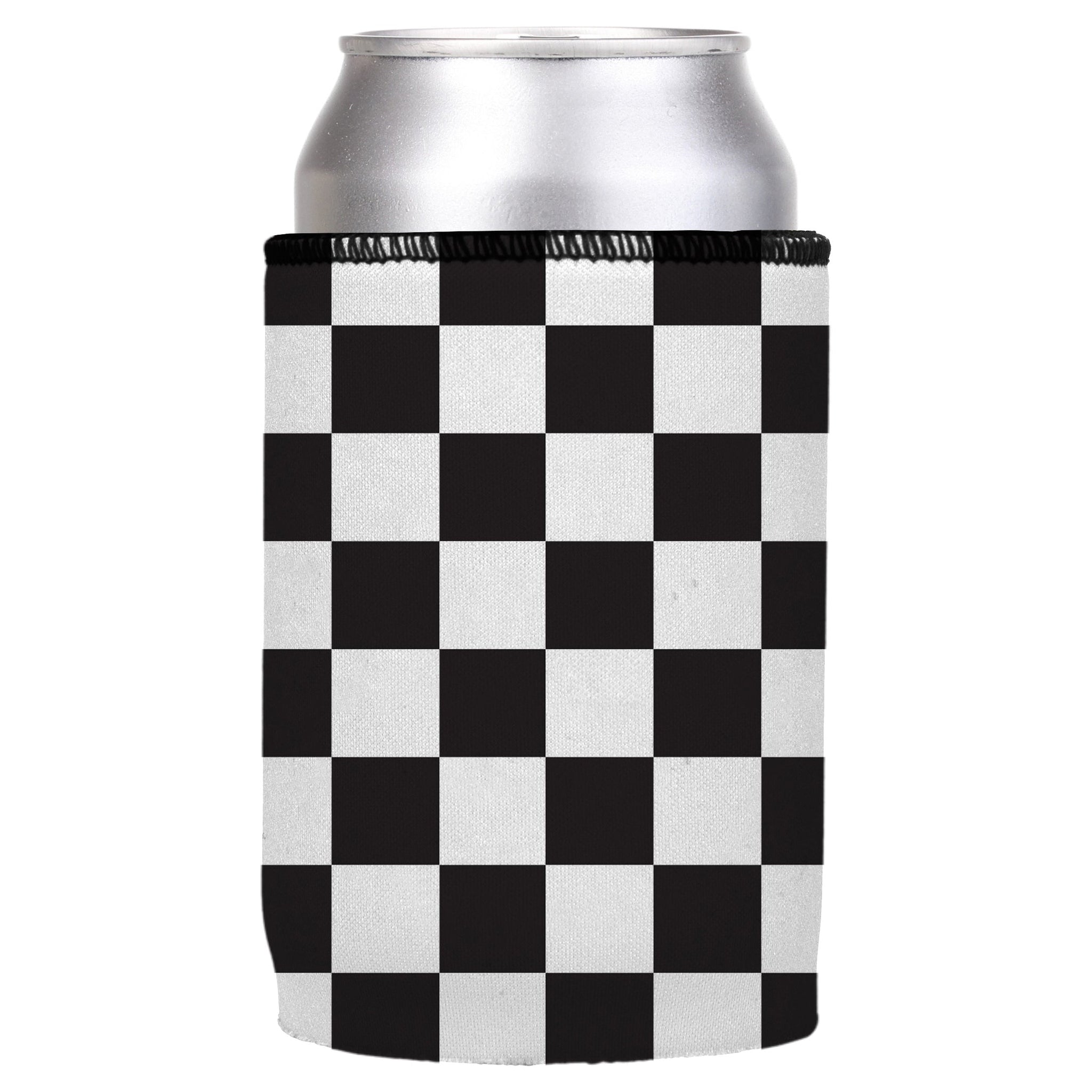 Small Checkerboard Stubby Cooler Ice Chests & Coolers
