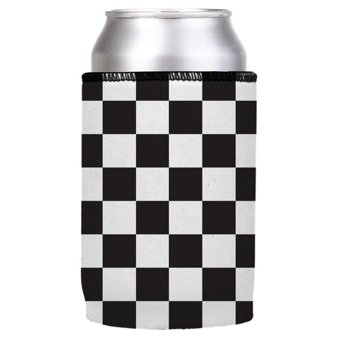 Small Checkerboard Stubby Cooler Ice Chests & Coolers