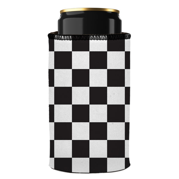 Small Checkerboard Stubby Cooler Ice Chests & Coolers