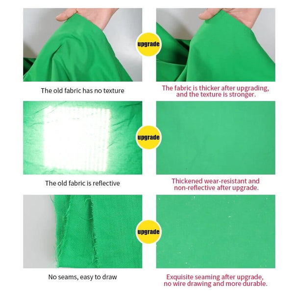 Hridz Premium Quality 2X3m Green Screen Photo Backdrop Muslin Background Studio Curtain With Pocket Background Material