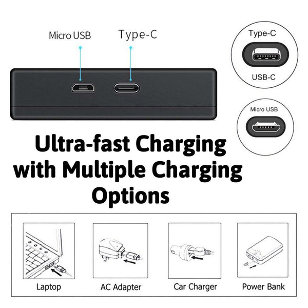 Hridz Lp E17 Batteries & Dual Charger For Canon Eos M6 200D 77D 750D 760D 8000D Chargers & Cradles