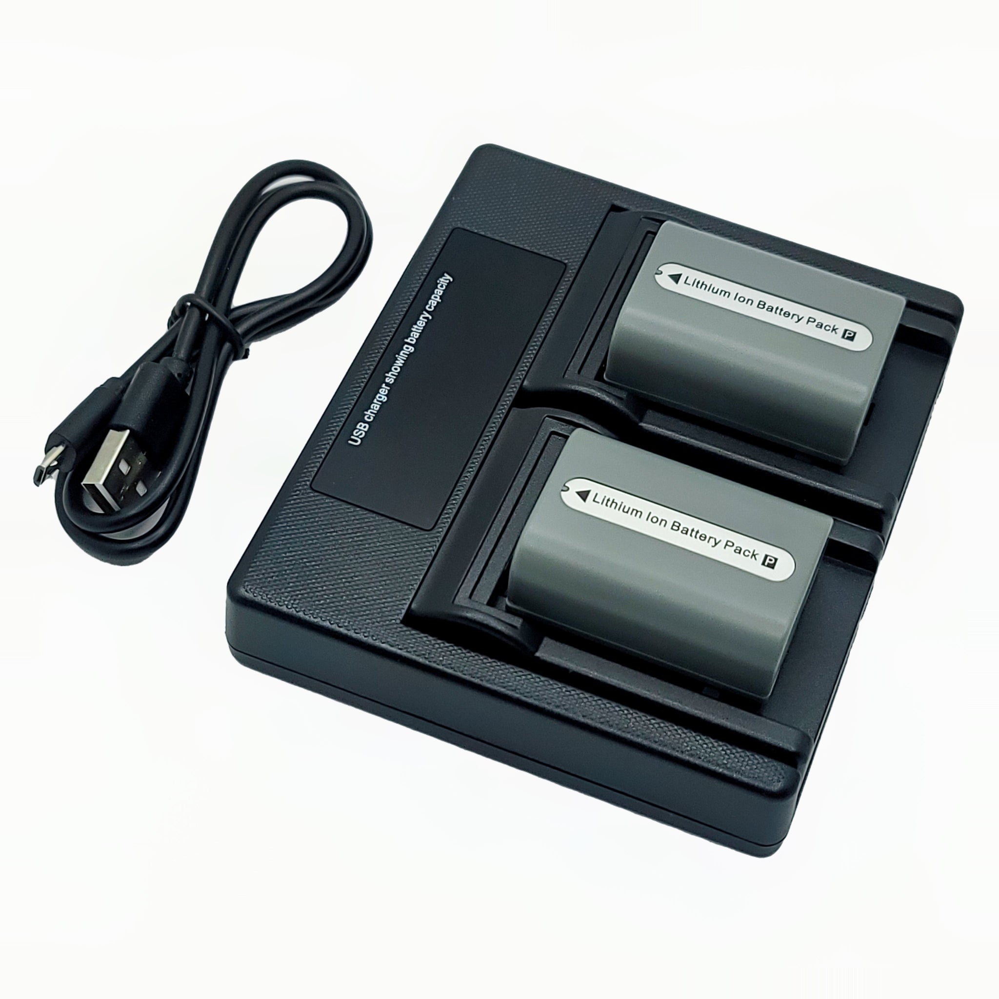Hridz Np Fp50 Batteries & Dual Charger Set For Sony Dcr Hc85 Chargers & Cradles