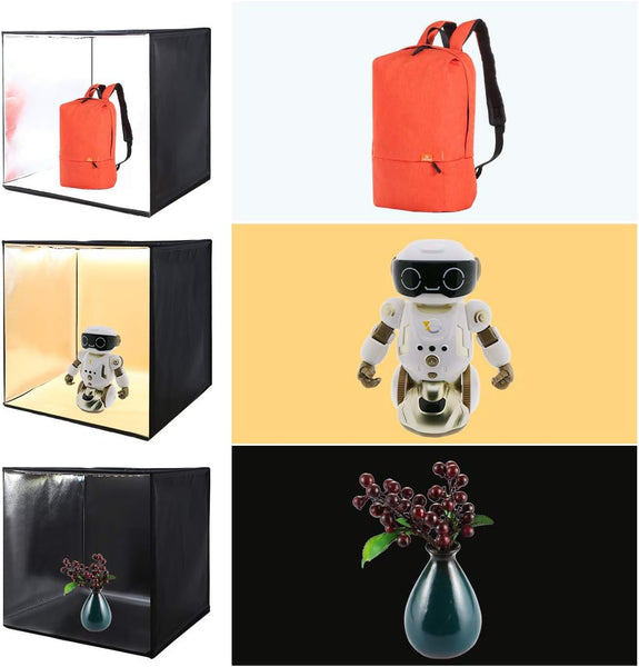 Hridz 60Cm Light Box Bi Colour Photography Portable Studio Shooting Tent With Pvc Backdrops Other Lighting & Studio