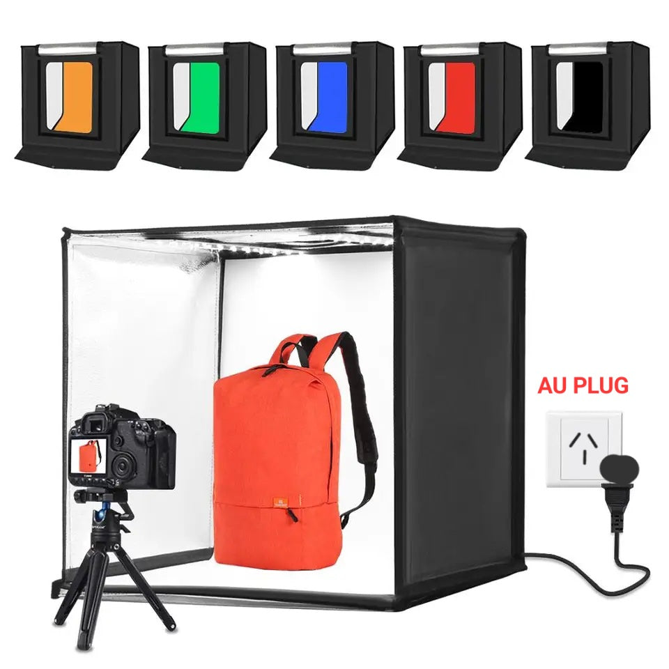 Hridz 60Cm Light Box Bi Colour Photography Portable Studio Shooting Tent With Pvc Backdrops Other Lighting & Studio
