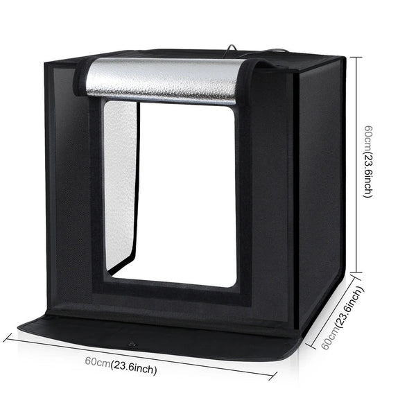 Hridz 60Cm Light Box Bi Colour Photography Portable Studio Shooting Tent With Pvc Backdrops Other Lighting & Studio