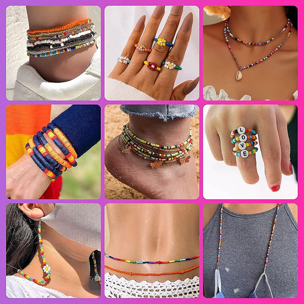 25000 Pcs 24 Girds Diy Acrylic Bead Z Letter Beads And Polymer Soft Clay Kit For Bracelet Making Craft Beads