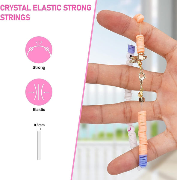 Modelling Clay Thelicraft 20 Colours 5300Pcs Clay Heishi Beads Jewellery Making Kit Smiley Face Flat