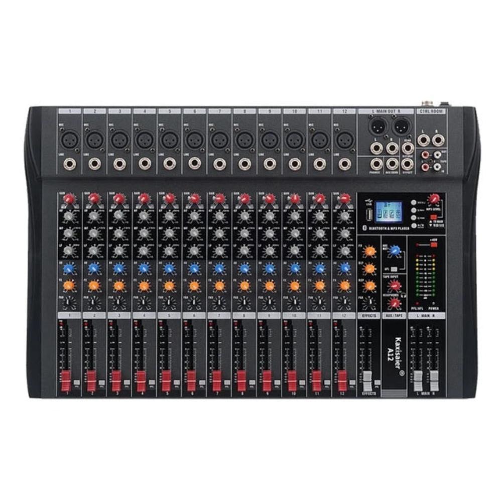Hridz 12 Channel Mixing Console Live Studio Audio Dj Mixer Sound Board Usb Interface Other Pro Audio