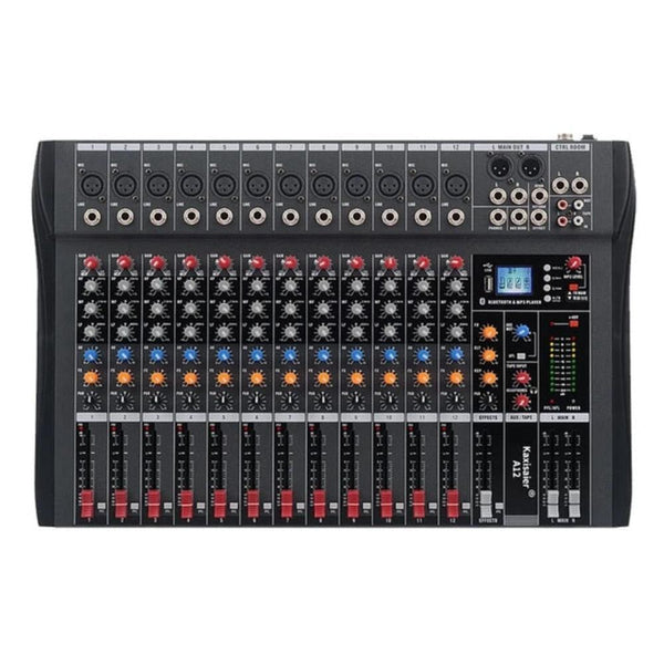 Hridz 12 Channel Mixing Console Live Studio Audio Dj Mixer Sound Board Usb Interface Other Pro Audio