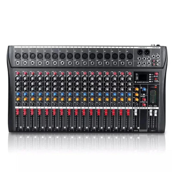 Hridz 16 Channels Audio Sound Mixer Mixing Dj Console Usb With 48V Phantom Power Other Pro Audio