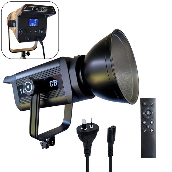 Hridz 300W Cob Video Light Led Ultra Bright Vl300 Bi Color 2800 6800K Bowens Cables Leads & Connectors
