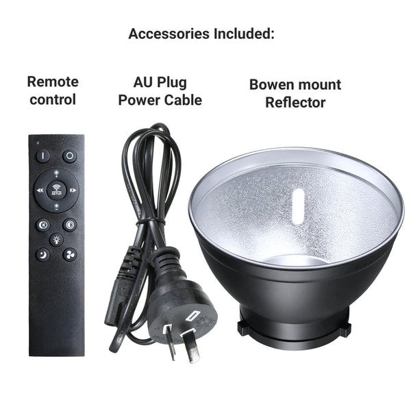 Hridz 300W Cob Video Light Led Ultra Bright Vl300 Bi Color 2800 6800K Bowens Cables Leads & Connectors