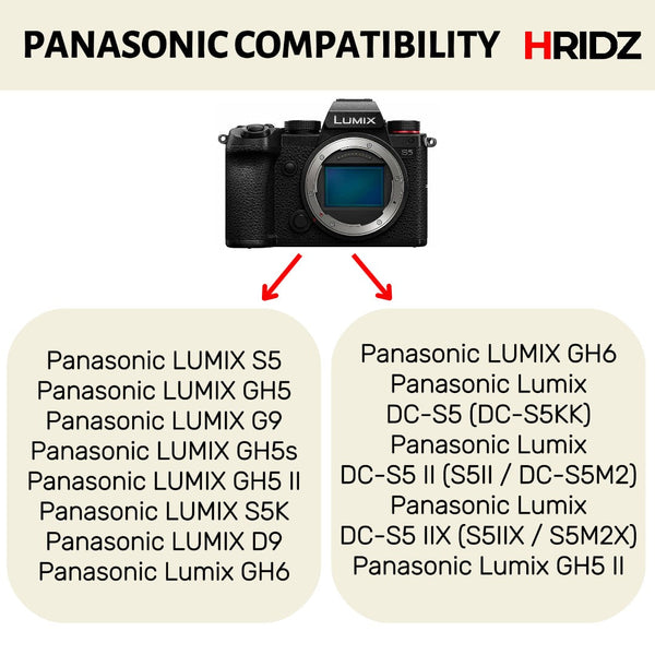 Hridz Blk22 Battery And Dual Charger Pack For Panasonic Dmw Lumix Dslr Combo Chargers & Cradles