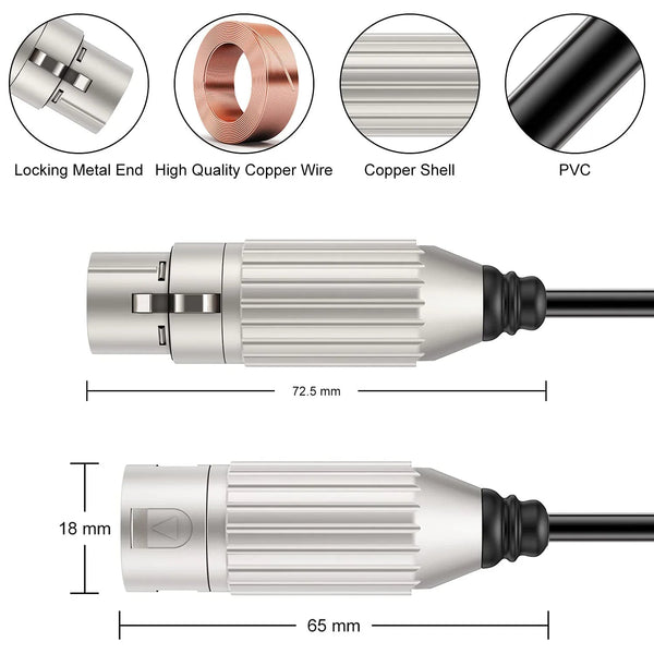 Hridz 5M Xlr Cable Male To Female Audio Output And Input Apply Ktv Microphone Cables Leads & Connectors