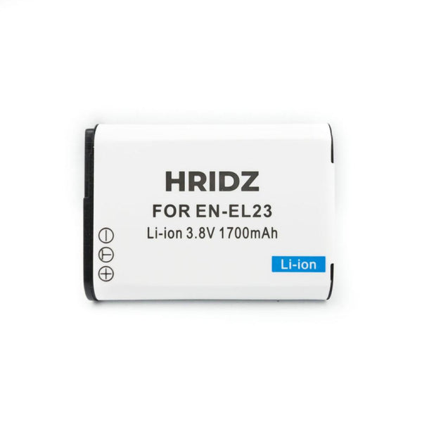 Hridz En El23 Battery & Charger Set For Nikon Coolpix B700 S810c P600 P610s Batteries