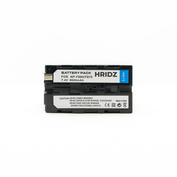 Hridz Npf 970 6600Mah Li Ion Battery Replaces Sony Series For Monitor Light Slider Other Camera & Photo Accs