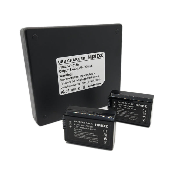 Hridz Np Fw50 Battery & Charger Pack For Sony And Slt A33a35a37a55v Dsc Rx10 Chargers & Cradles