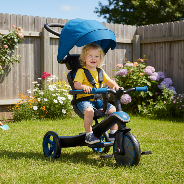 Globber Explorer Trike 4In1 Royal Blue Kids Ride On Toys