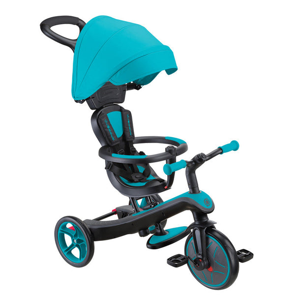 Globber Explorer Trike 4In1 Teal Kids Ride On Toys