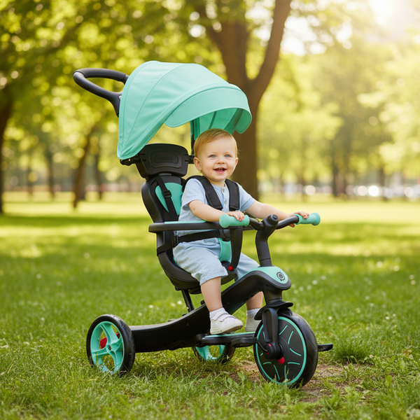 Globber Explorer Trike 4In1 Mint Kids Ride On Toys