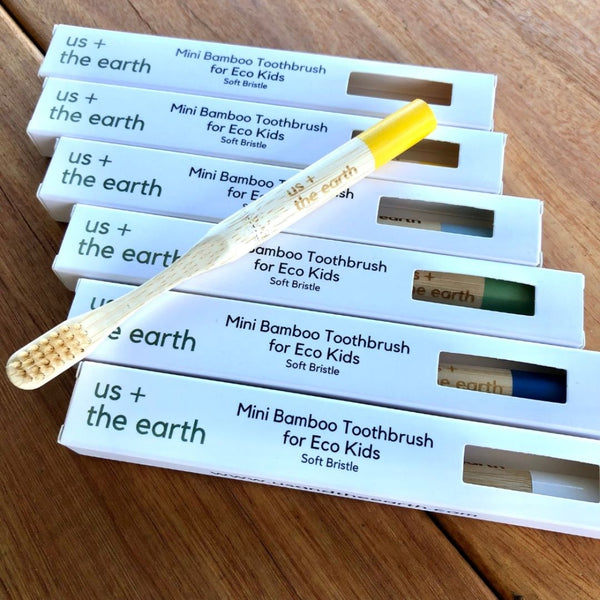 Kids Bamboo Toothbrush Set Of 2 Toothbrushes