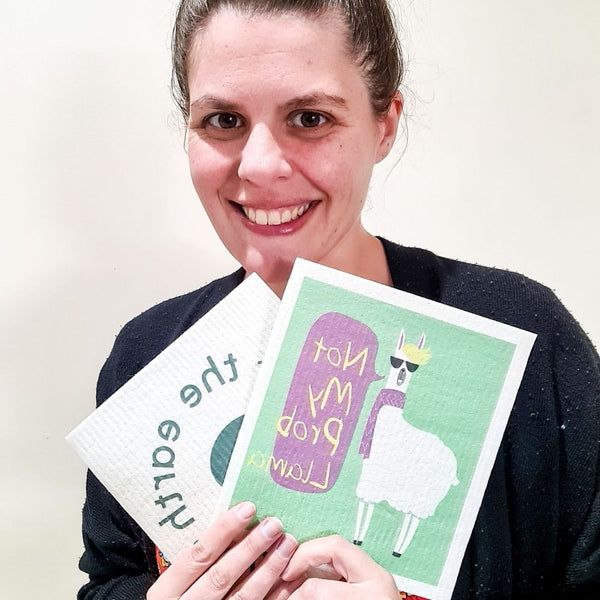 Single Swedish Eco Sponge Washable & Biodegradable Cleaning Towels & Cloths