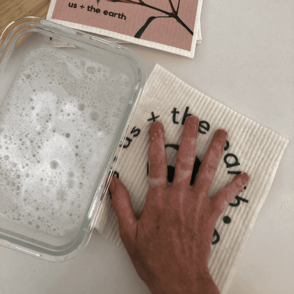 Single Swedish Eco Sponge Washable & Biodegradable Cleaning Towels & Cloths