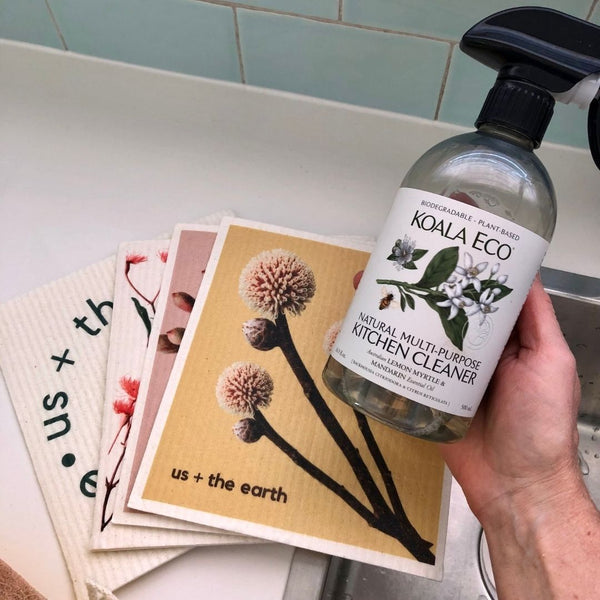 Washable Swedish Sponges Set Of 5 Cleaning Towels & Cloths