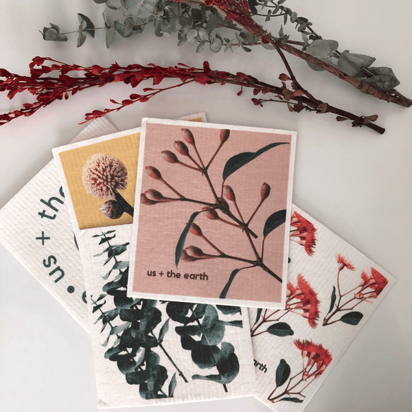 Washable Swedish Sponges Set Of 5 Cleaning Towels & Cloths