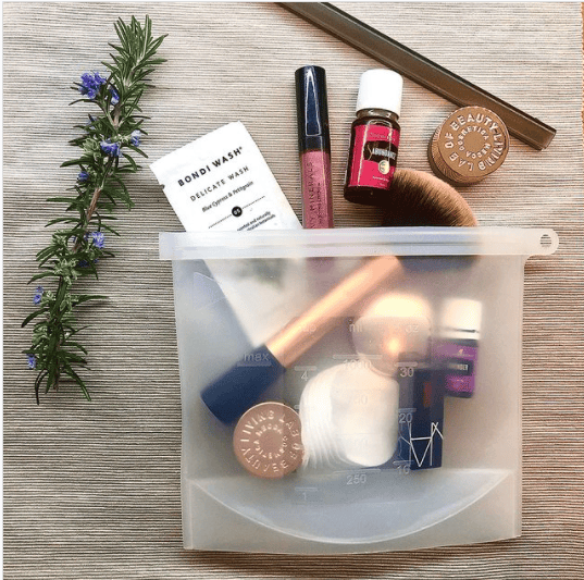 1000Ml Reusable Food Grade Silicone Zip Lock Pouch Food Storage Bags